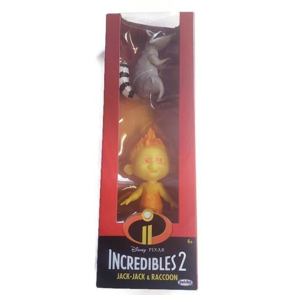 Disney Pixar Incredibles 2 Jack-Jack and Raccoon New In Box Action Figures